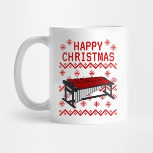 Marimba Ugly Christmas Marimbist Percussionist Musician Mug